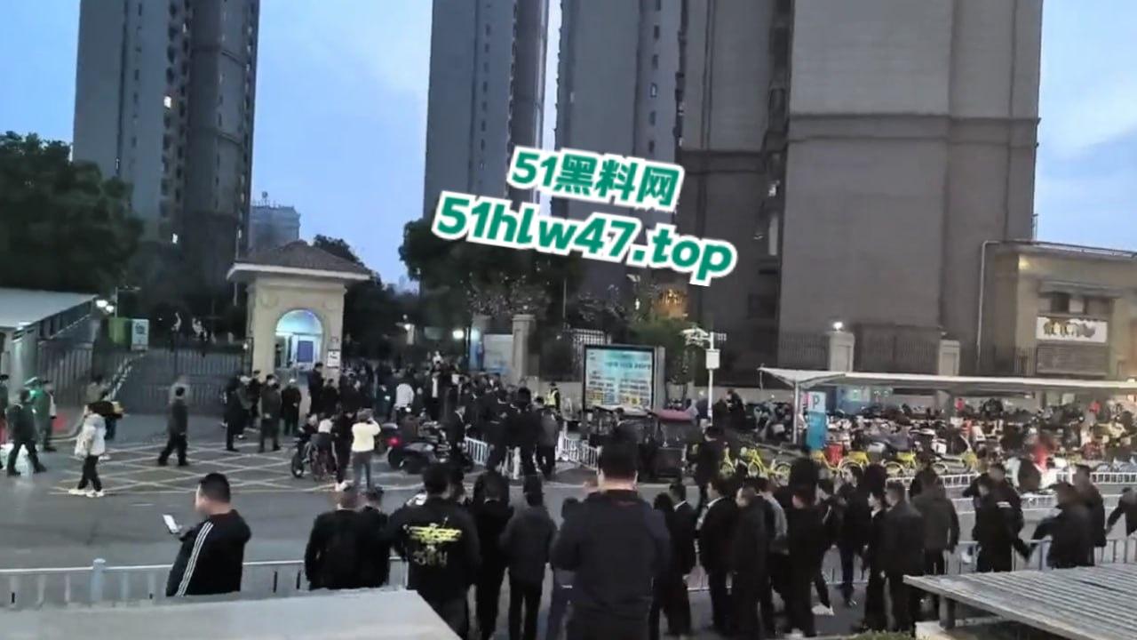 武汉海昌天澜黑箱操作换物业，据悉是两波物业公司抢地盘，一群业主也参与其中堪比古惑仔现场。-4